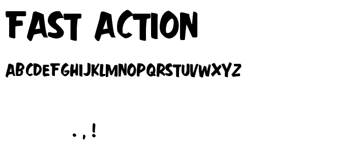 Fast Action font